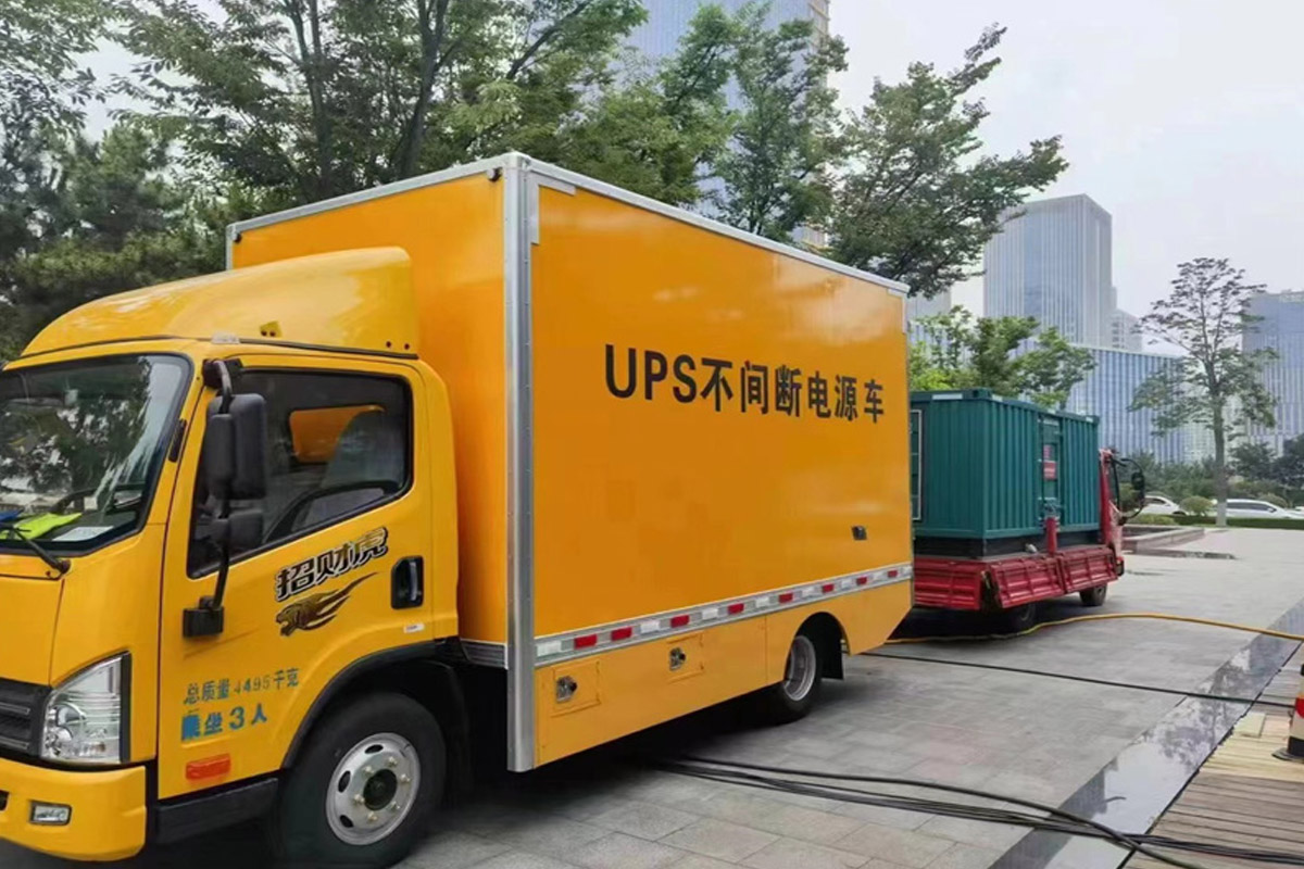 万源发电机租赁施工现场