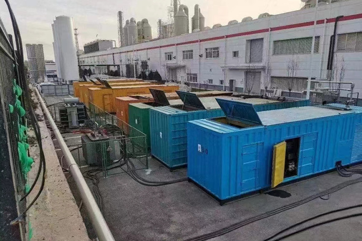 万源发电机租赁施工现场